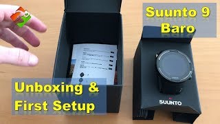 Suunto 9 Baro  Unboxing amp First Setup [upl. by Annayrb]