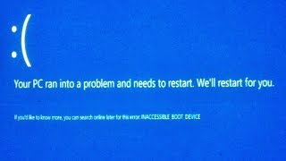 windows 10 inaccessiblebootdevice error how to fix it by solving it help me [upl. by Aidnama]