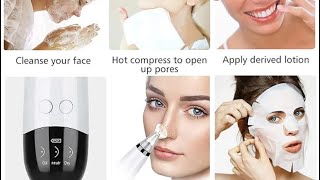 5 in 1 Electric Rechargeable Black Head Remover Machine  Acne Oil Vacuum Suction Face Pore Cleaner [upl. by Male]