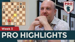 PRO Chess League Week 3 Highlights Brilliant Attacking Chess [upl. by Akeret]