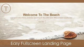 Easy Fullscreen Landing Page With HTML amp CSS [upl. by Eanej191]