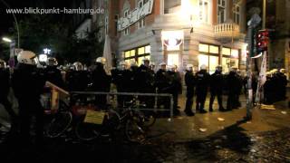 20101016 Polizei beendet Hausbesetzung in der Schanze [upl. by Ainesell]