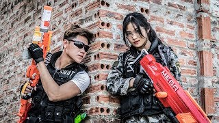 LTT Game Nerf War  Winter Warriors SEAL X Nerf Guns Fight Criminal Group Rocket Highend Tasks [upl. by Ahsieka]