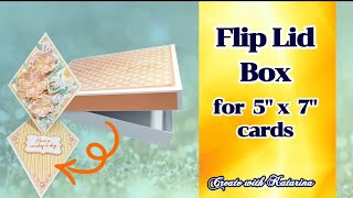 Flip Lid Box for 5quot x7quot cards [upl. by Jordans]