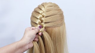 Diwali Special Ponytail hairstyle for long hair  Amazing hairstyle tutorial  Simple hairstyle 2024 [upl. by Ahsenod]