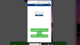 Cambium Force 300 20km Link Test creator2creator shortfeed [upl. by Newel]