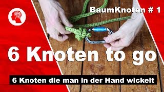 6 BaumKnoten die in der Hand gewickelt werden [upl. by Red408]