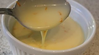 Orange Crème Anglaise Recipe  Classic Custard Sauce for Desserts [upl. by Meilen]