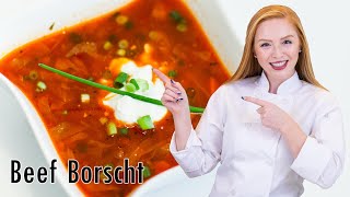 How to Make Beef Borscht  Борщ [upl. by Gomez]