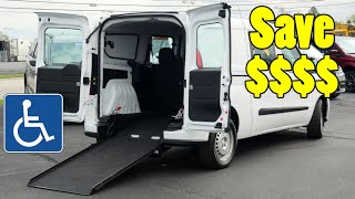 Most Affordable NEW Wheelchair Van Ram ProMaster City  Rear Entry Ramp  Sherry Review [upl. by Musihc]