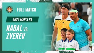 Zverev vs Nadal 2024 Mens round 1 Full Match  RolandGarros [upl. by Bearnard661]