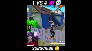 Smooth 444 😡💢 nonstopgaming 1vs4 gameplay 😤 ffshorts ajjubhai gyangaming totalgaming freefire [upl. by Jordans]