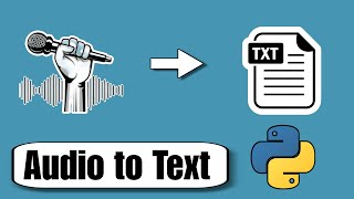 Convert Audio file into Text using Python  Python Tutorial [upl. by Robbi]