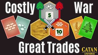 A Costly War and Excellent Trading  Catan Game 576 [upl. by Eceer247]