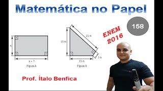 ENEM 2016  Questão 158  Um senhor pai de dois filhos deseja comprar dois terrenos com áreas [upl. by Shimkus]