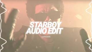 the weeknd lyrics  starboy audio edit [upl. by Atinuahs]