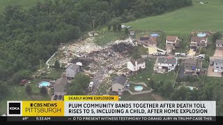 Cleanup continues after death toll rises to 5 in Rustic Ridge home explosion in Plum Borough [upl. by Ahsieyt442]