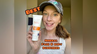 Avene Mineral sunscreen face amp body 50spf 🧴☀️ [upl. by Ahsitel610]