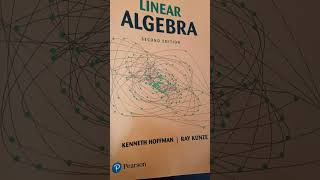 राम❤ राम। linear algebra kenneth hoffman  ray kunze Pearson [upl. by Zsazsa]