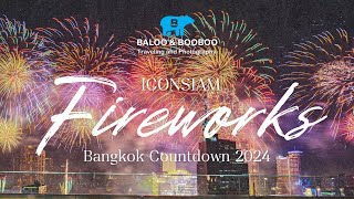 Iconsiam Fireworks Bangkok Countdown 2024 Amazing Thailand Countdown 2024 [upl. by Ecnahoy888]