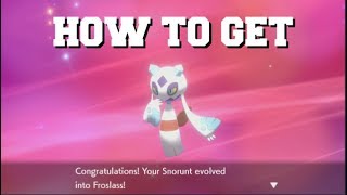 HOW TO EVOLVE SNORUNT INTO FROLASS IN POKEMON SWORD AND SHIELD HOW TO GET DAWN STONE BEST METHOD [upl. by Suoiradal]