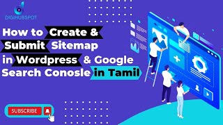 How to create sitemap in wordpress website and submit in googlesearchconsole  Tamil  Digihubspot [upl. by Xanthus]