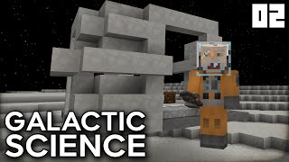 quotINITIAL MOON BASE PLANNINGquot Galactic Science Ep 02 Minecraft Modded Survival [upl. by Mastic684]