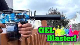 Gel Blaster Gun Submachine that shoots Water Gel Pellets Alternative to Paintball Ferventoys [upl. by Artur75]