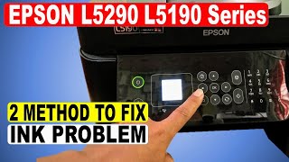 EPSON L5290  L5190 BLACK INK NOT PRINTING  COLOR PROBLEM  L5290 PRINTHEAD CLEANING [upl. by Furie776]