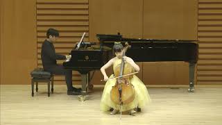 Francis Poulenc Sonata for Cello and Piano FP 143 II Cavatine 김정아 13years [upl. by Nohsid]