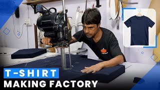 TShirt Production Process  How TShirt is Made in the Factory  Manufacturing of TShirt [upl. by Llednar]