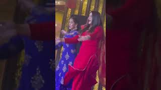 Girl in Red SatinSilk Dance with Punjabi Song [upl. by Meeharbi]