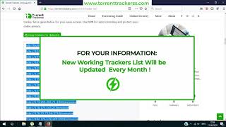 How to Add Trackers to Increase Download Speed  Fix Dead Torrents  Torrent Trackers List [upl. by Yruj219]