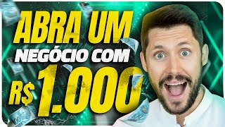 10 IDEIAS DE NEGÓCIOS PARA COMEÇAR A EMPREENDER COM R 1000 Ou menos E GANHAR DINHEIRO [upl. by Lesiram]