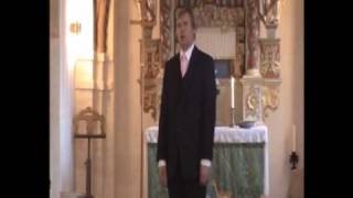 Glenn Bengtsson sings Guds Lov i Naturen by Beethoven in Bjuv 2009 [upl. by Trab]