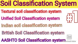 Soil Classification SystemMITTextural Soil ClassificationUSCSAASHTO Soil ClassificationTUPoU [upl. by Aleacim]