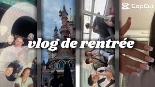 VLOG rentrée back to school résumé vacances shopping amis Disney piercing [upl. by Arramat832]