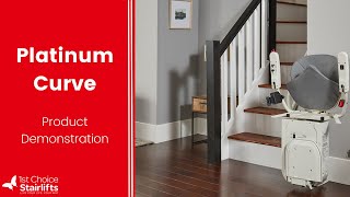 Platinum Curve  Stairlift Review and Demonstration  How a stairlift works [upl. by Koller479]