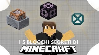 I 5 blocchi segreti di Minecraft  le loro funzionalità [upl. by Adnahsat]