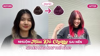 Hướng dẫn nhuộm tóc tại nhà Nâu Đỏ Cherry nhuomtoctainha hair [upl. by Edric673]