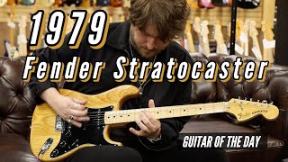 Fender 1979 Stratocaster Hardtail Natural  Guitar of the Day [upl. by Ellerihs405]