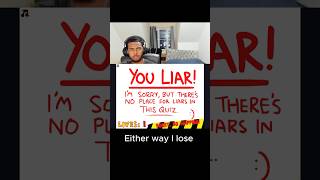 YesLiar NoLiar shorts reaction gaming [upl. by Yarled]