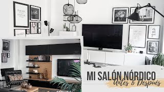 ROOM TOUR por mi SALÓN NÓRDICO I ANTES amp DESPUÉS I Mi SALÓN Ikea 🌿 [upl. by Khanna]