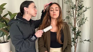 ASMR Perfectionist Photoshoot Grooming  Hair Makeup Clothes Fixing Finishing Touches ivybasmr [upl. by Edualcnaej]