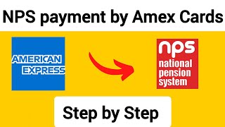 NPS Payment via Amex Credit Cards  AMEX Platinum Travel Credit Card  2025 [upl. by Aneehsar]