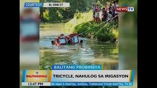 BT Tricycle nahulog sa irigasyon [upl. by Odragde]