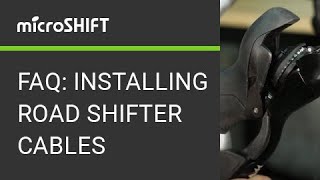 microSHIFT FAQ Installing Road Shifter Cables [upl. by Llerehc]