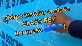 🔵 cómo instalar los paneles de Drywall GLASS REY para fachadas exteriores lluvias 💧💦⛈🌊☀️🔥🍄 [upl. by Nerad]