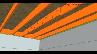 How To Repair Cut or Damaged Floor Joist – Bolting New Joist To Existing [upl. by Kcuhc601]