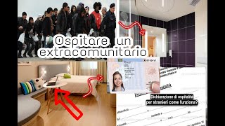 Ospitare un extracomunitario Dichiarazione di ospitalità 2021casa tua [upl. by Haraz708]